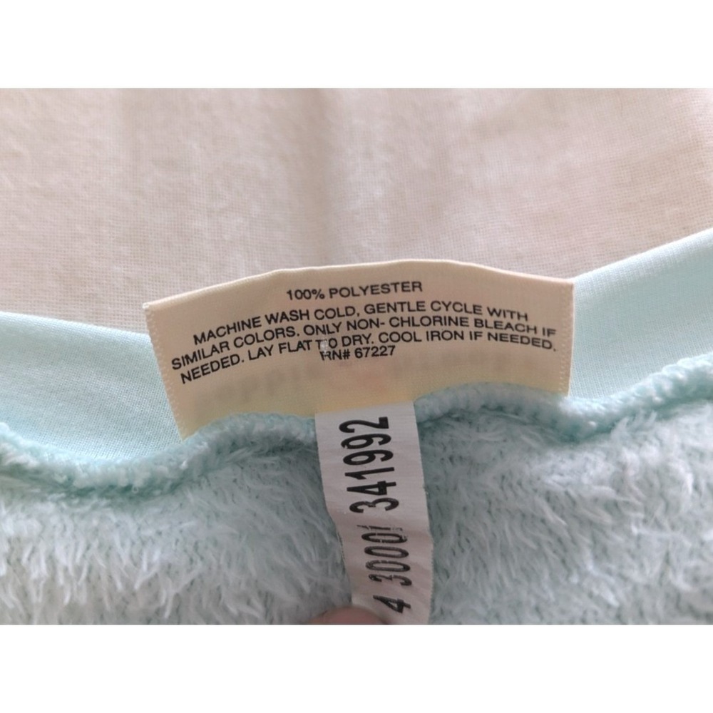 Bobbie Brooks Women Teen XL Unicorn Sky Blue Sleepwear Pajama Fleece Sweater Top - Picture 5 of 5